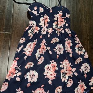 Flower spaghetti strap dress